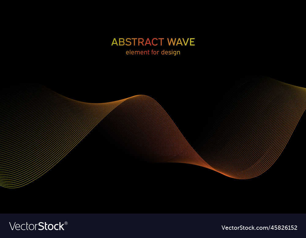 Abstract wave element for design digital vector image Abstract wave element for design digital