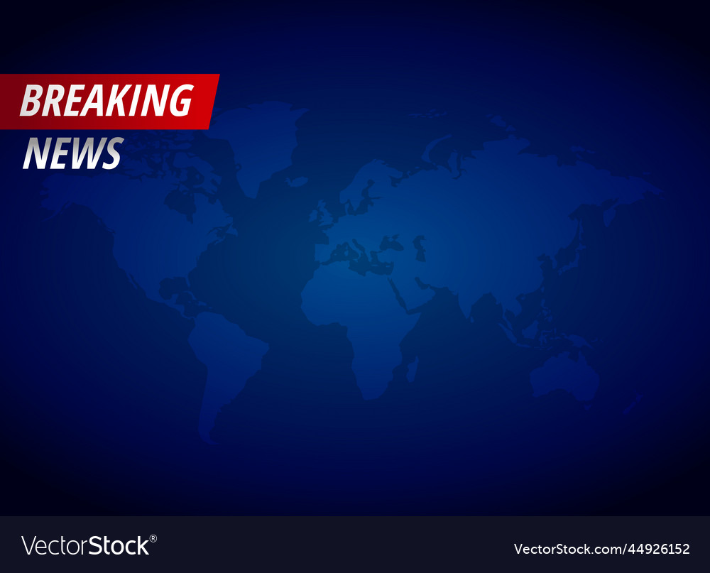 Breaking news background with text space