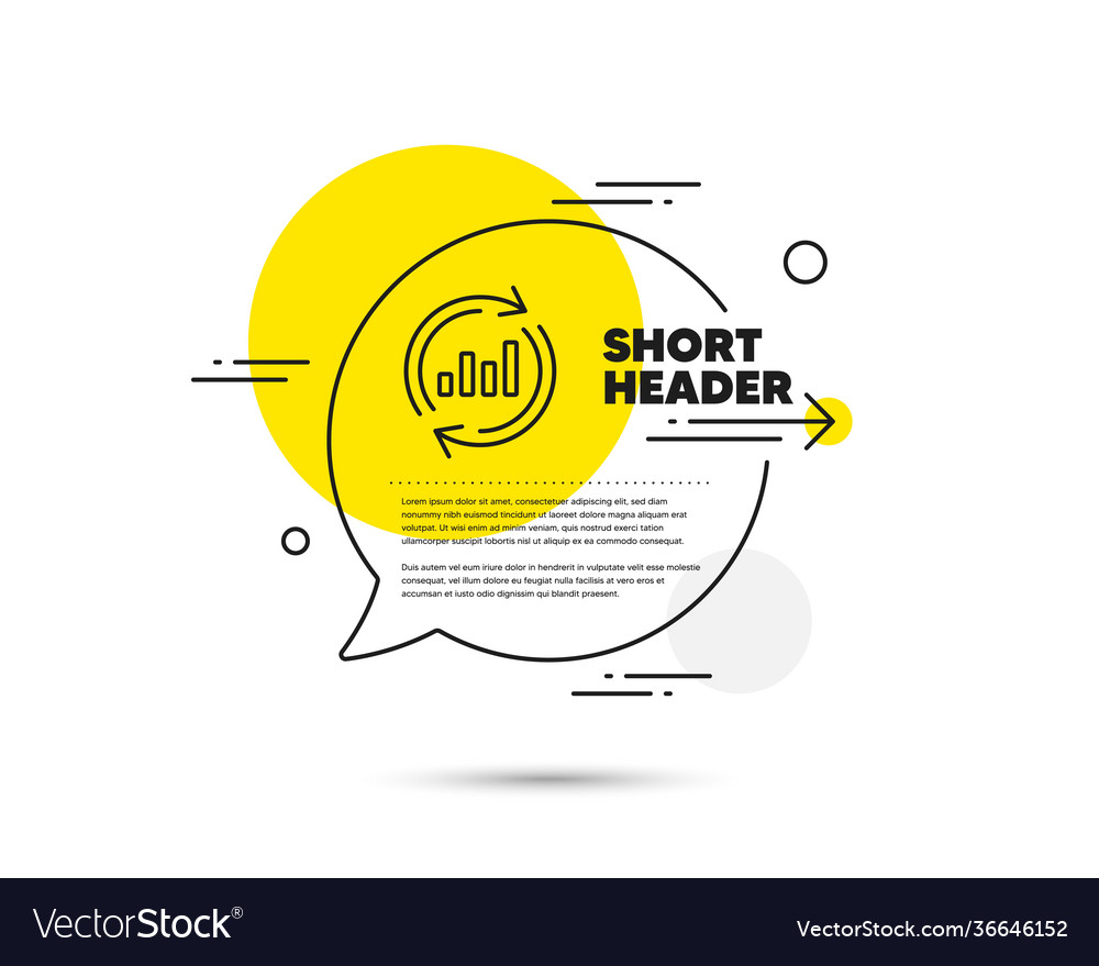 Chart line icon update report graph sign vector image Chart line icon update report graph sign