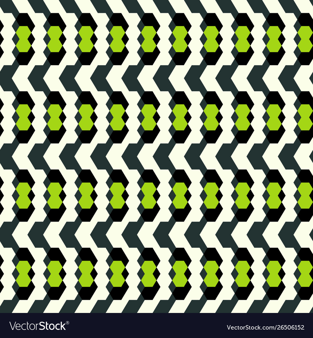 Geometric seamless pattern in retro style vector image Geometric seamless pattern in retro style