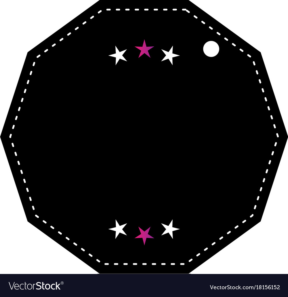 Isolated empty label Royalty Free Vector Image