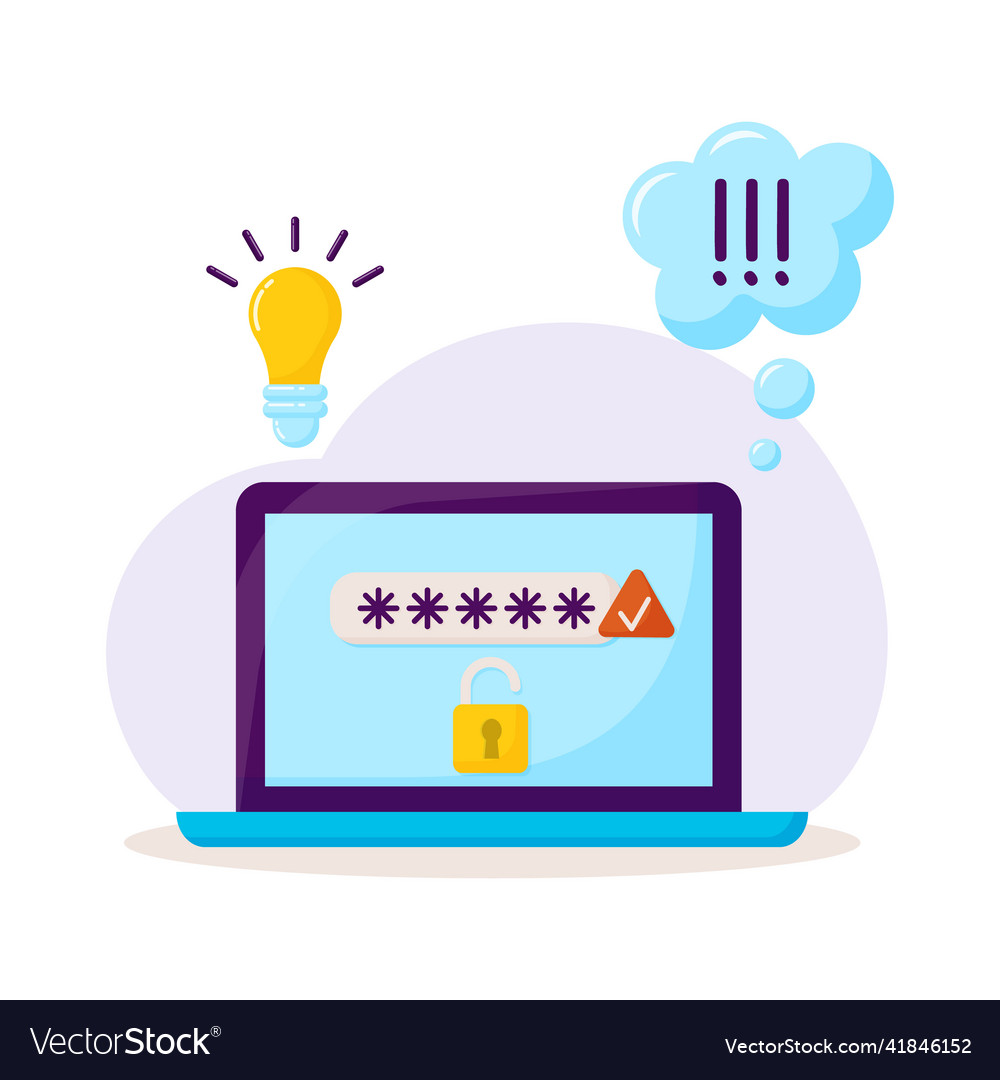 Login page with password user remember account vector image Login page with password user remember account