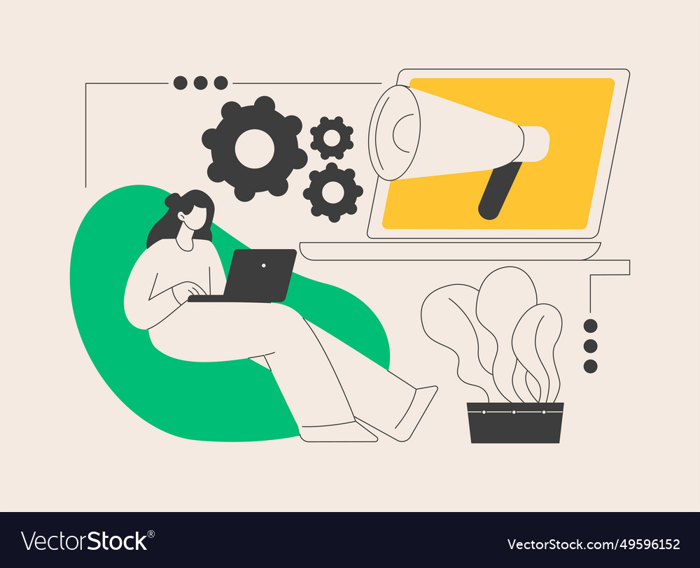 Marketing automation system abstract concept vector image Marketing automation system abstract concept