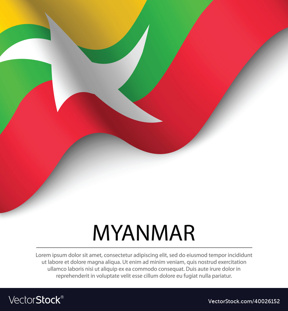 Myanmar Flagge - Unabhängigkeitstag