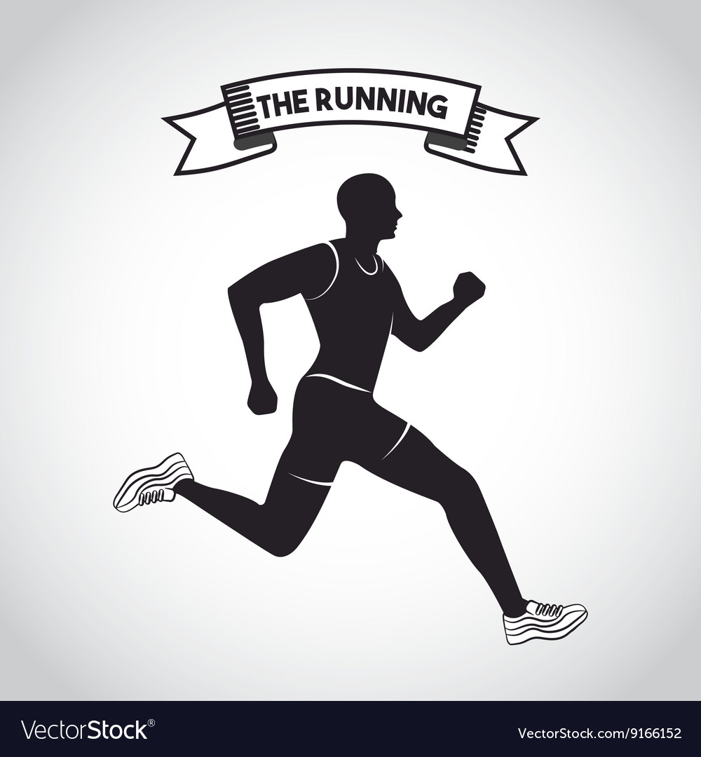 Running design Royalty Free Vector Image - VectorStock