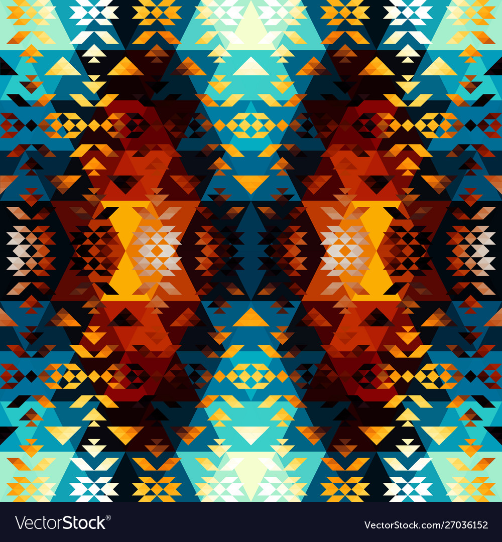 Seamless pattern background a triangles vector image Seamless pattern background a triangles