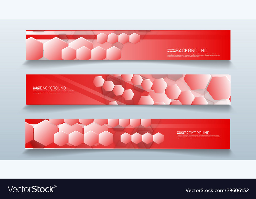 Set rectangular banner background modern abstract