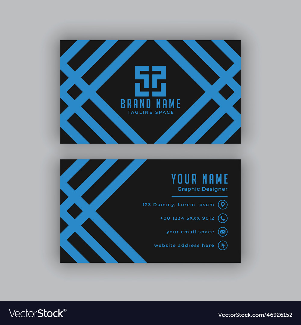 Simple modern and elegant business card design