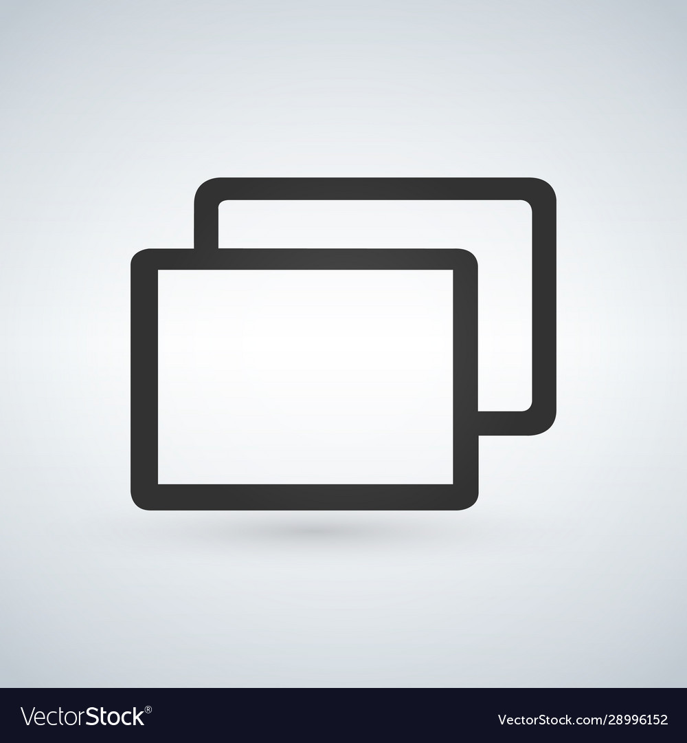 Tabs or web page icon for apps isolated