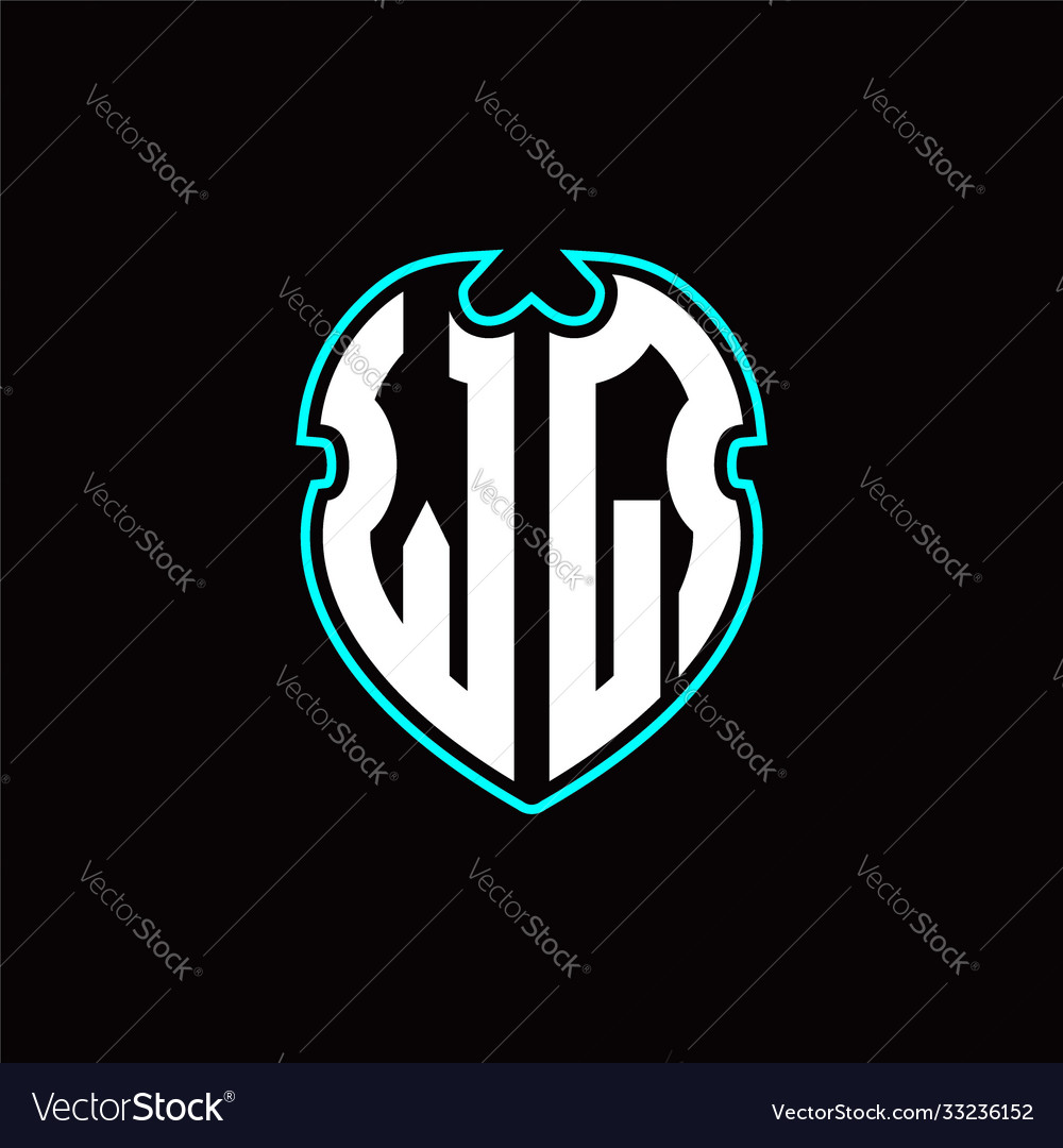 W q initial logo design with a shield shape vector image W q initial logo design with a shield shape