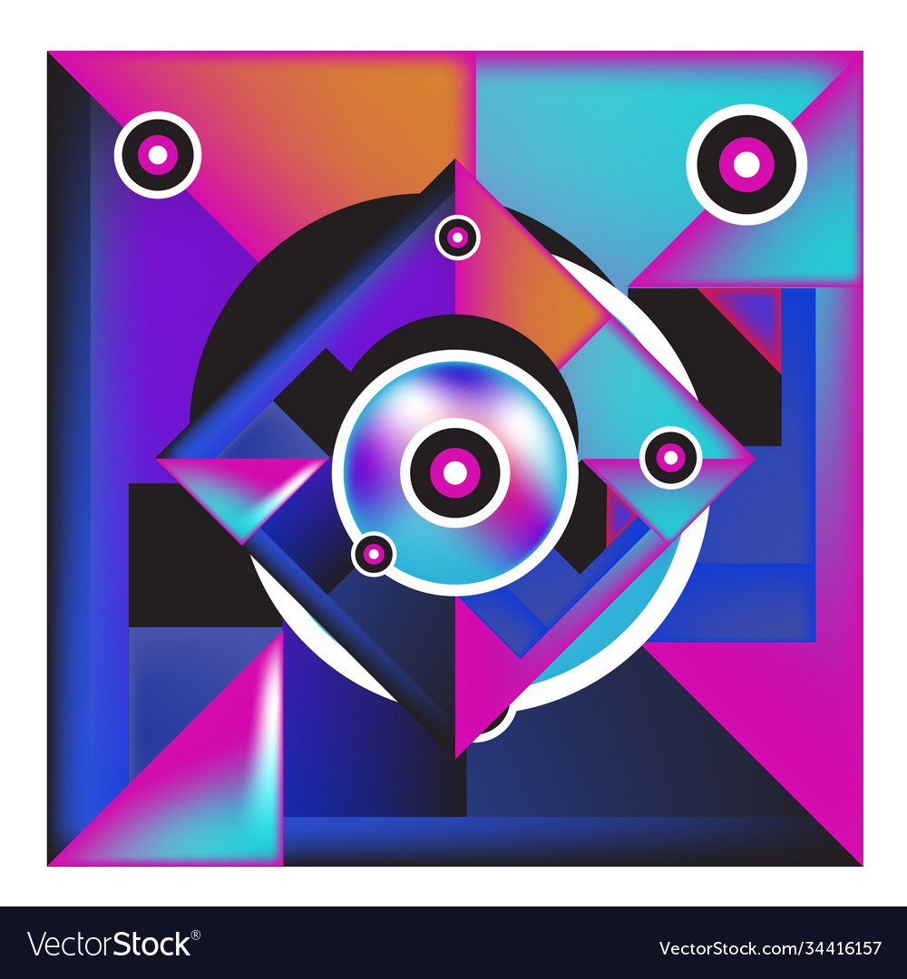 Abstract modern triangles background pattern vector image Abstract modern triangles background pattern