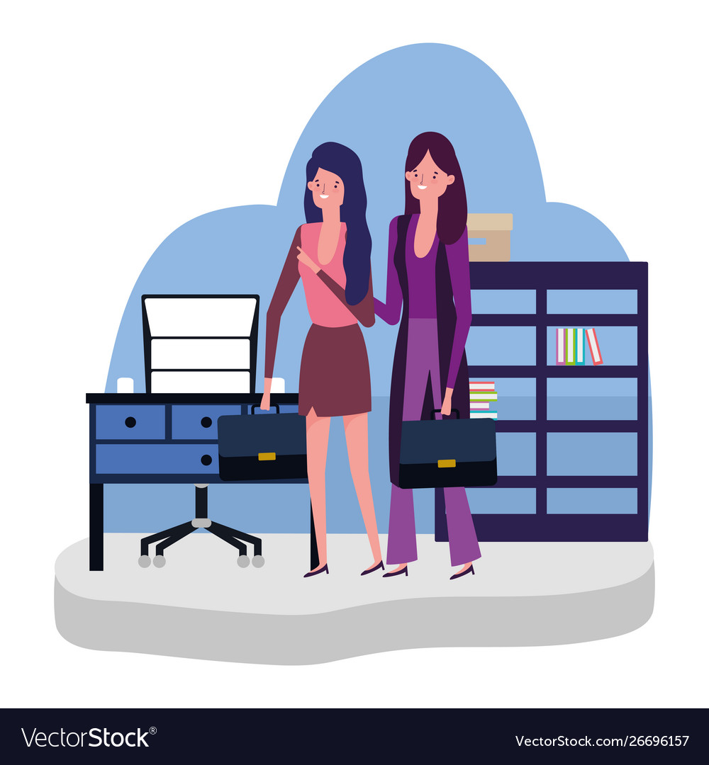 Businesswomen avatar cartoon design