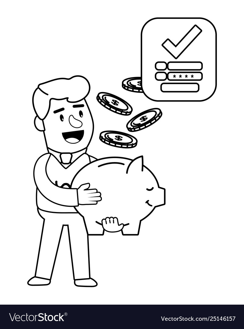 Consumer banking operations happy client black