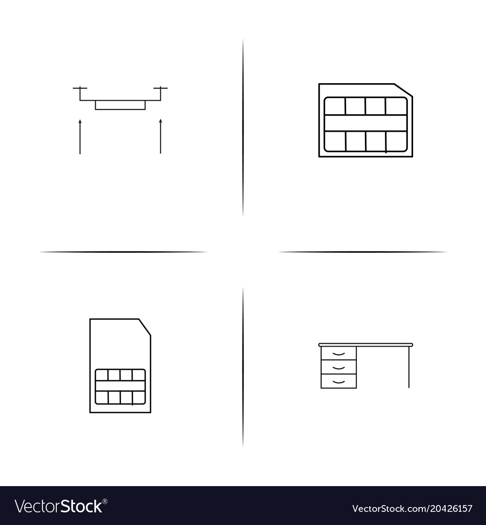 Devices simple linear icon setsimple outline icons