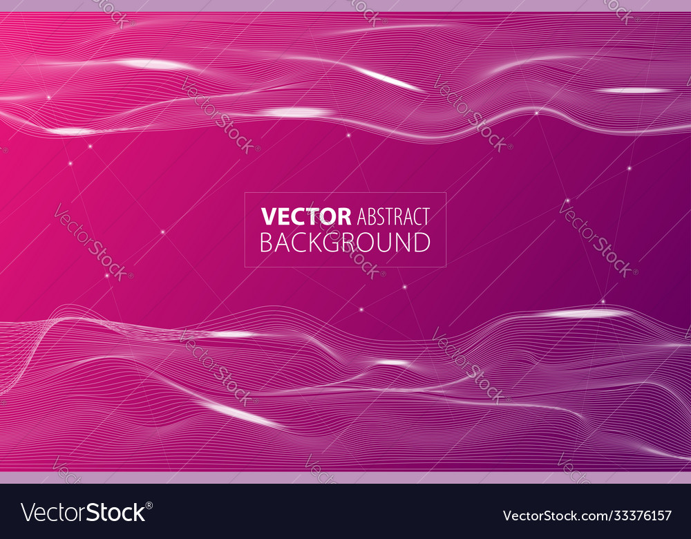 Dynamic line wave background vector image Dynamic line wave background