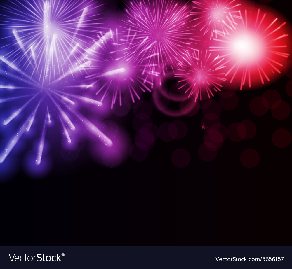 Fireworks Display - Dark Background