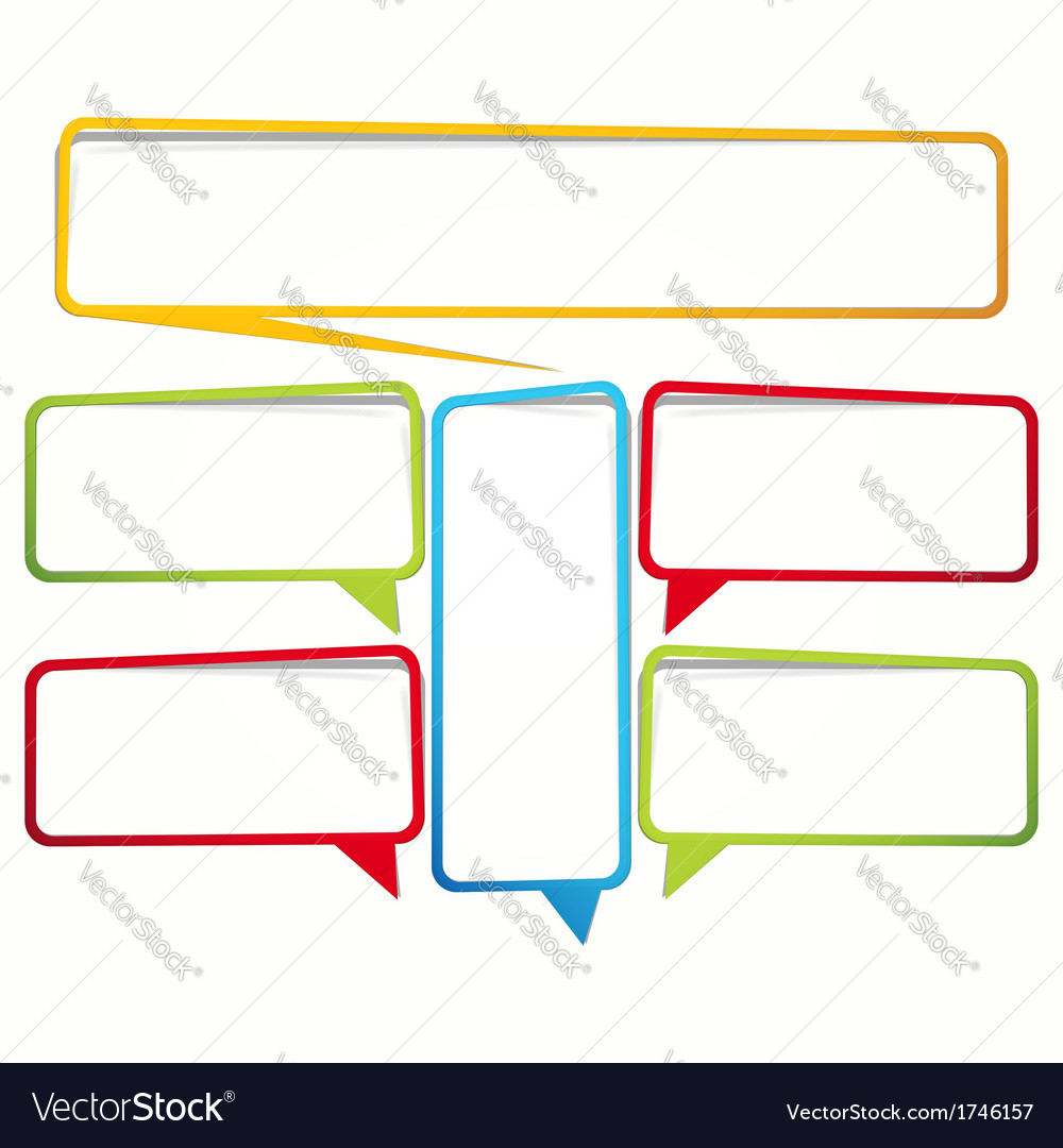 Labels in the form of an empty frame for your text