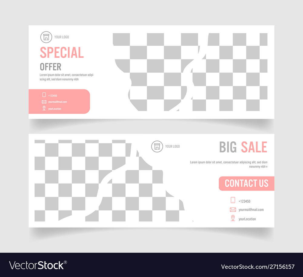 Minimal social media banner template