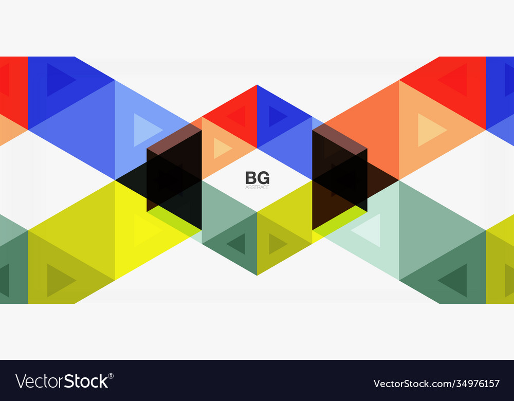 Mosaic triangle pattern abstract background Vector Image Mosaic triangle pattern abstract background