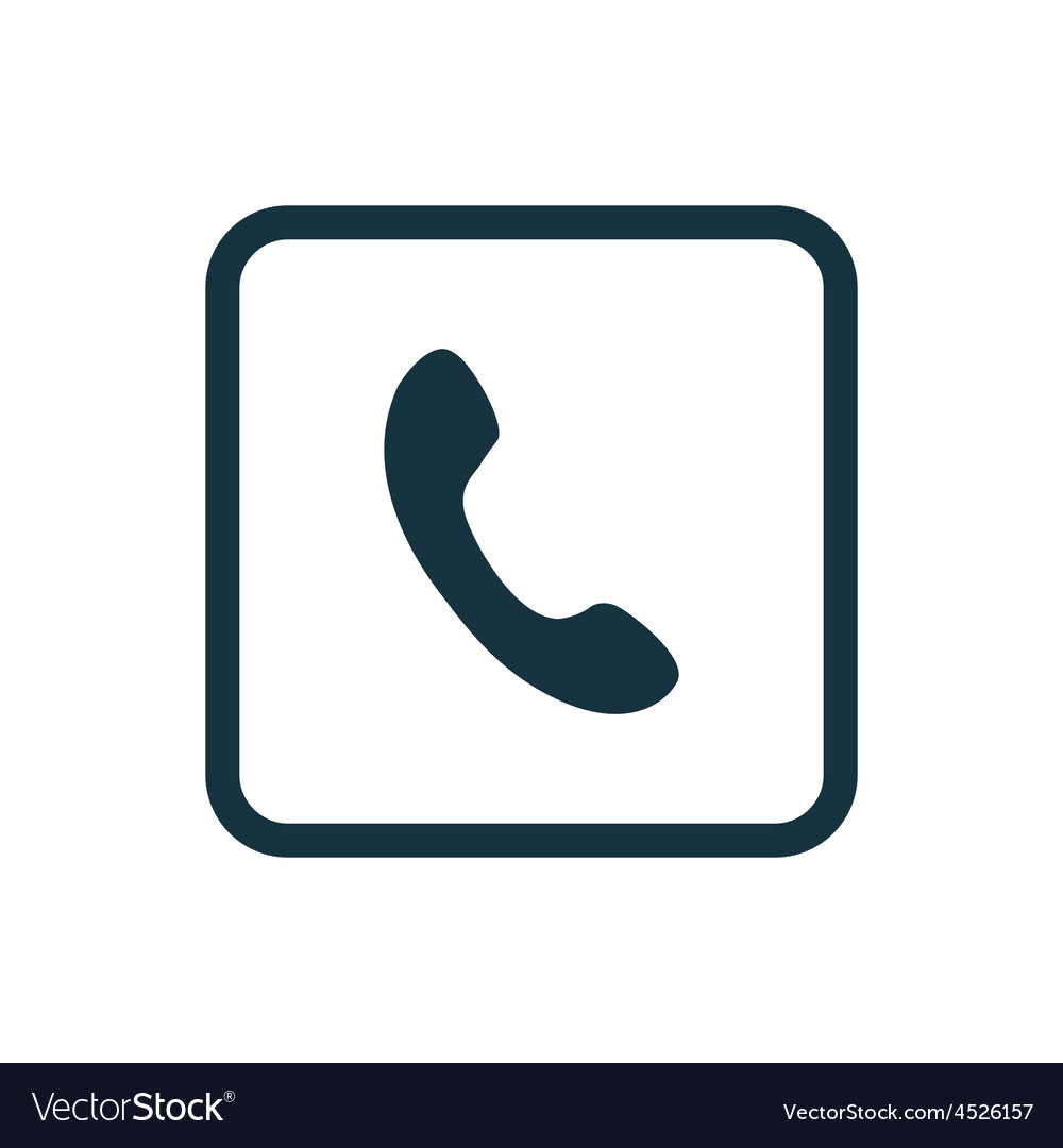 Phone icon rounded squares button