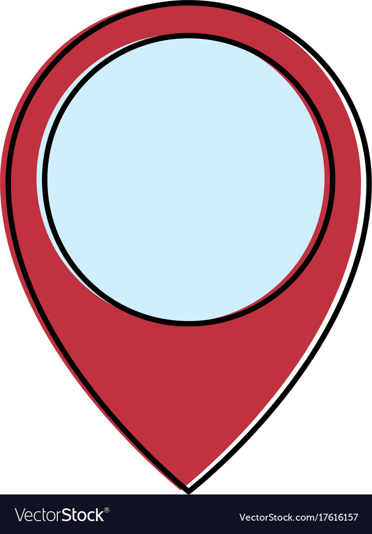 Pointer location isolated icon