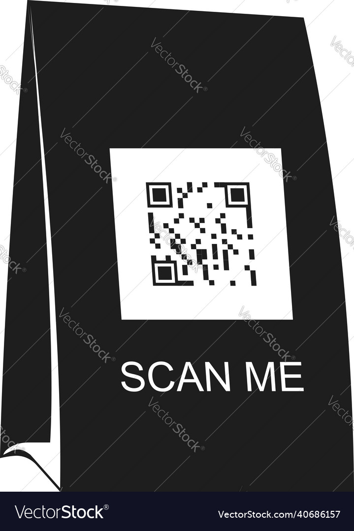 Qr code for scanning a smartphone image vector image Qr code for scanning a smartphone image