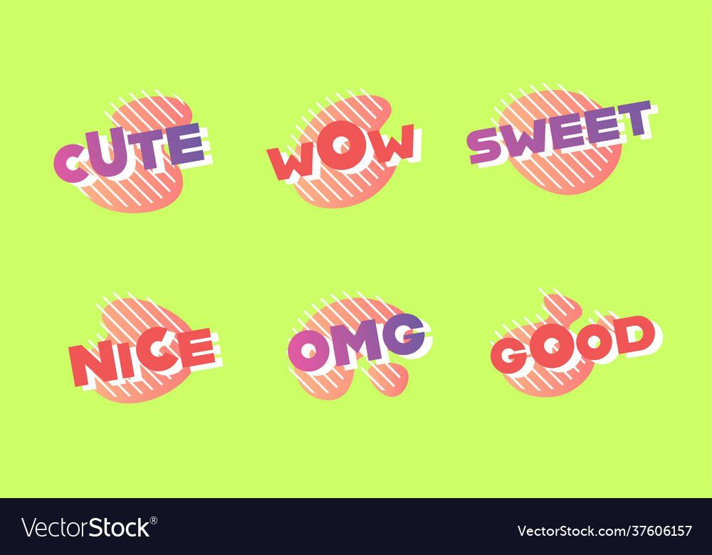 Set design elements with positive attitude