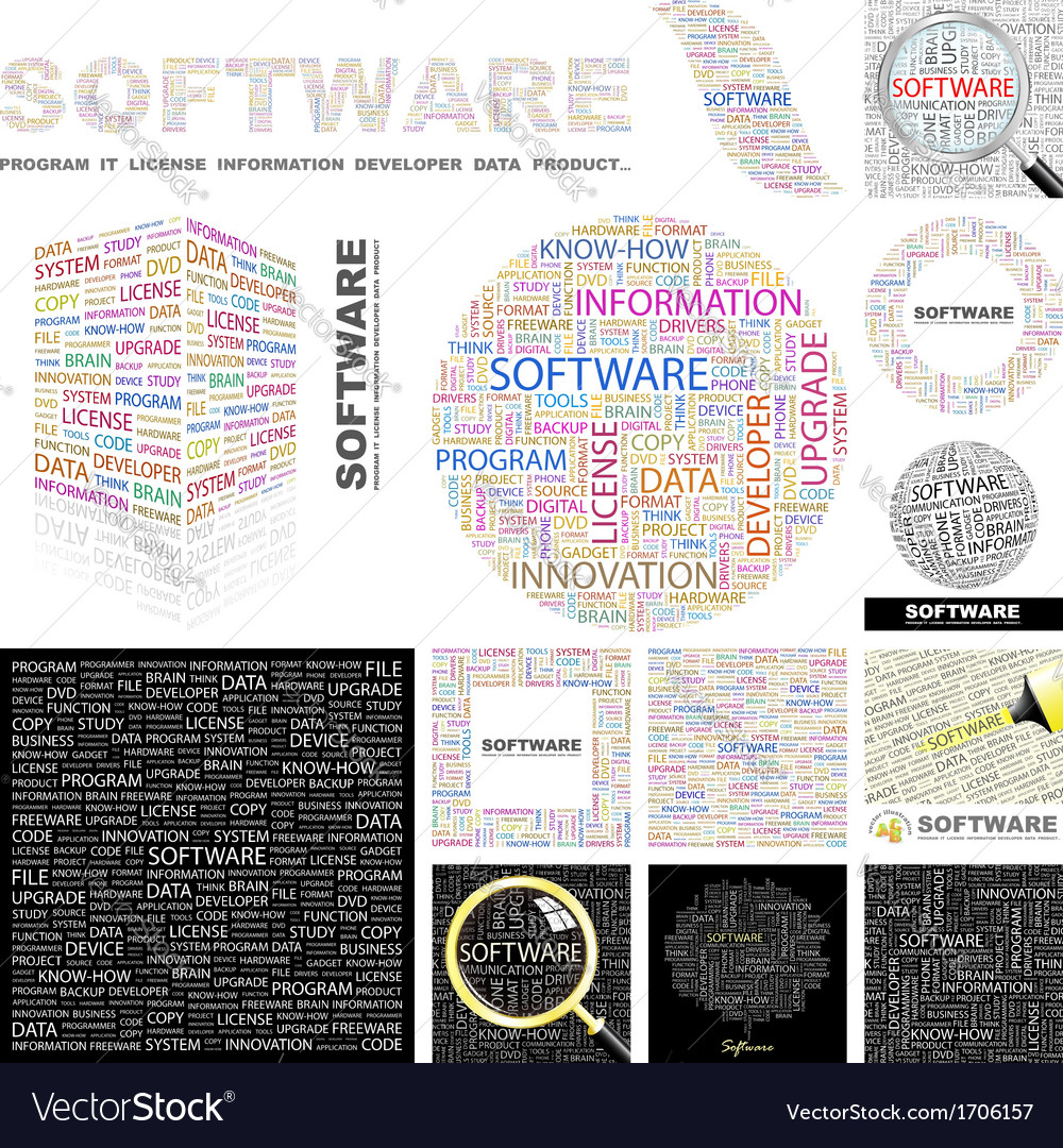 Software Royalty Free Vector Image Vectorstock Software Royalty Free Vector Image Vectorstock