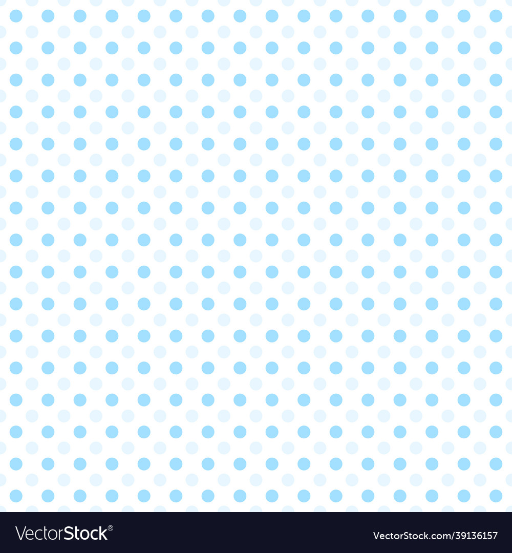 Tiny blue dots half drop repeat seamless pattern
