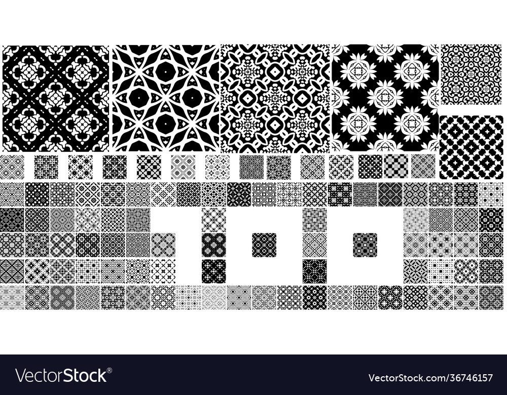 Universal different geometric seamless patterns