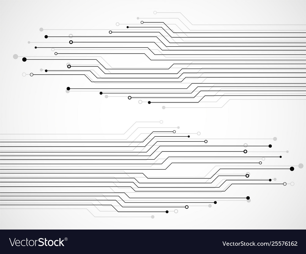 Abstract background with circuit board technology Vector Image Abstract background with circuit board technology