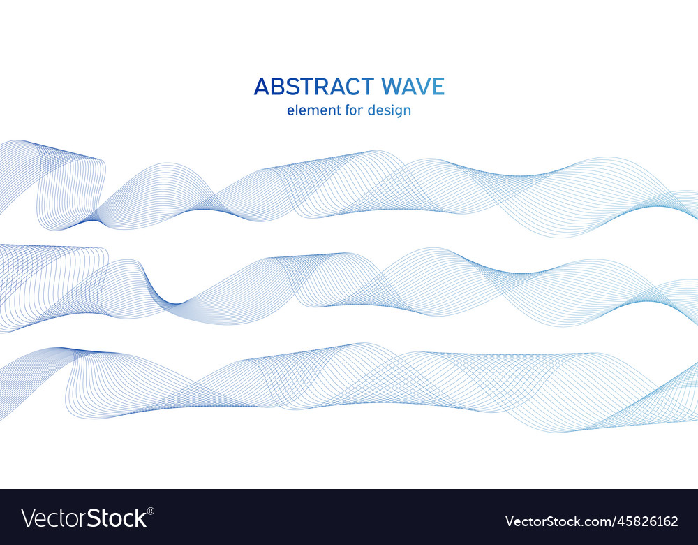 Abstract colorful wave element for design vector image Abstract colorful wave element for design