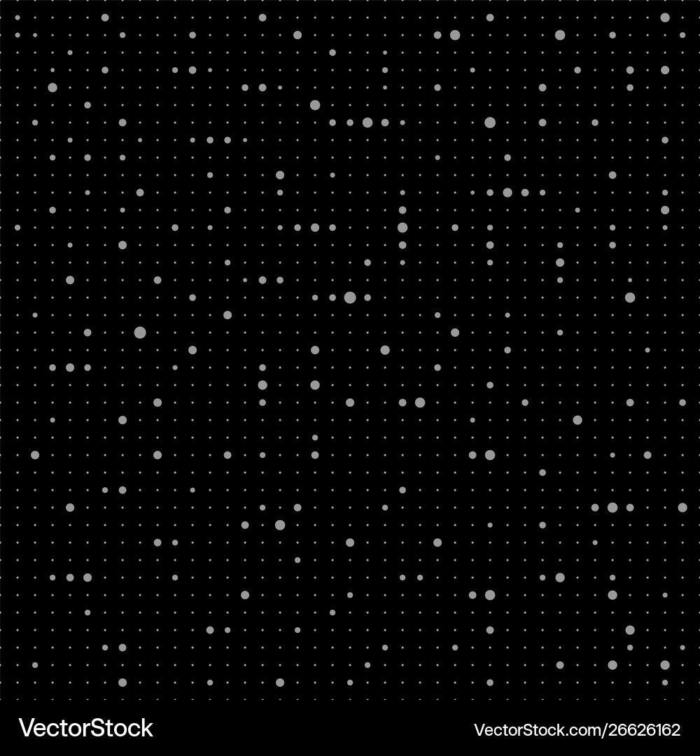 Abstract seamless pattern with dots modern black Vector Image