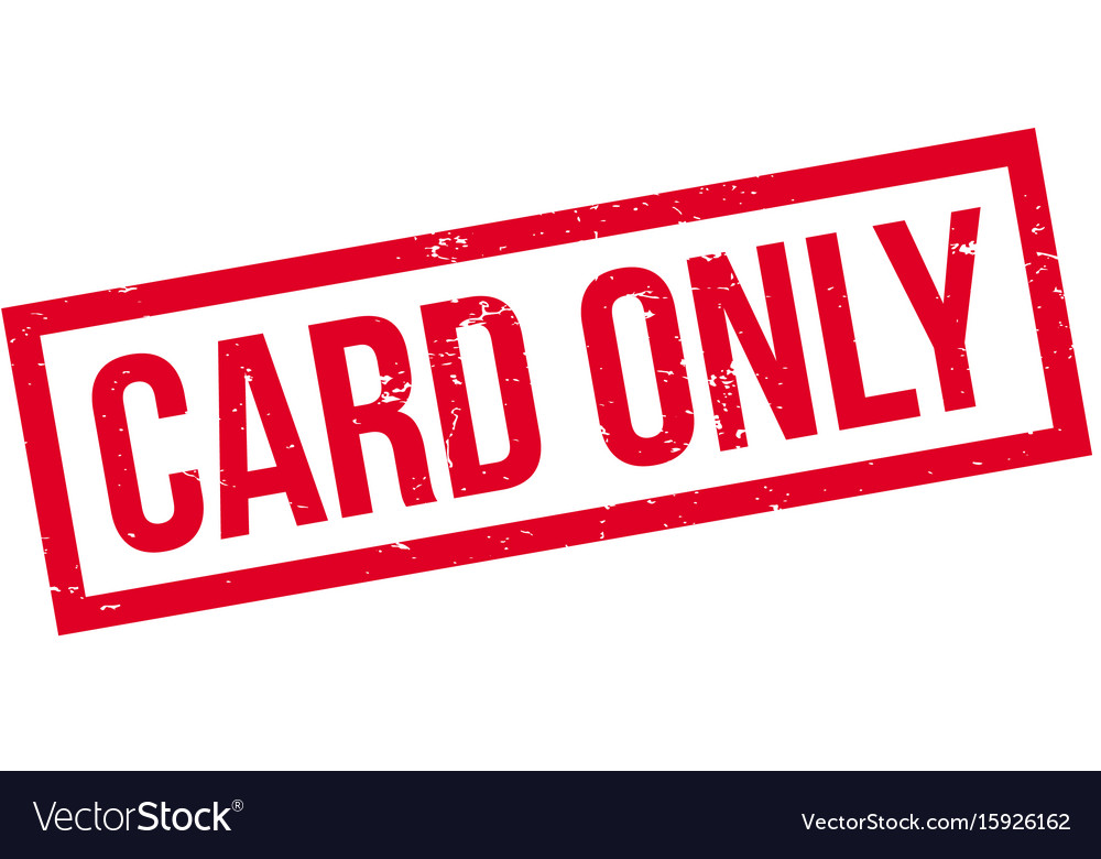 Card only rubber stamp Royalty Free Vector Image