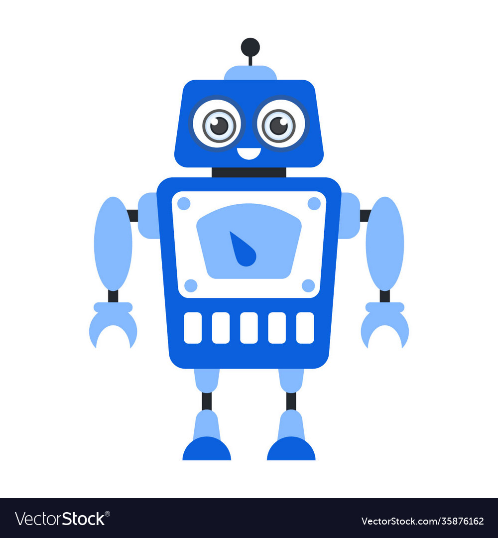 Charged robot Royalty Free Vector Image - VectorStock