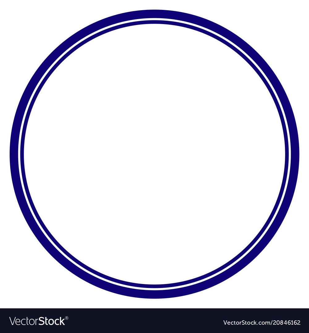 Double Circle Frame Border Template