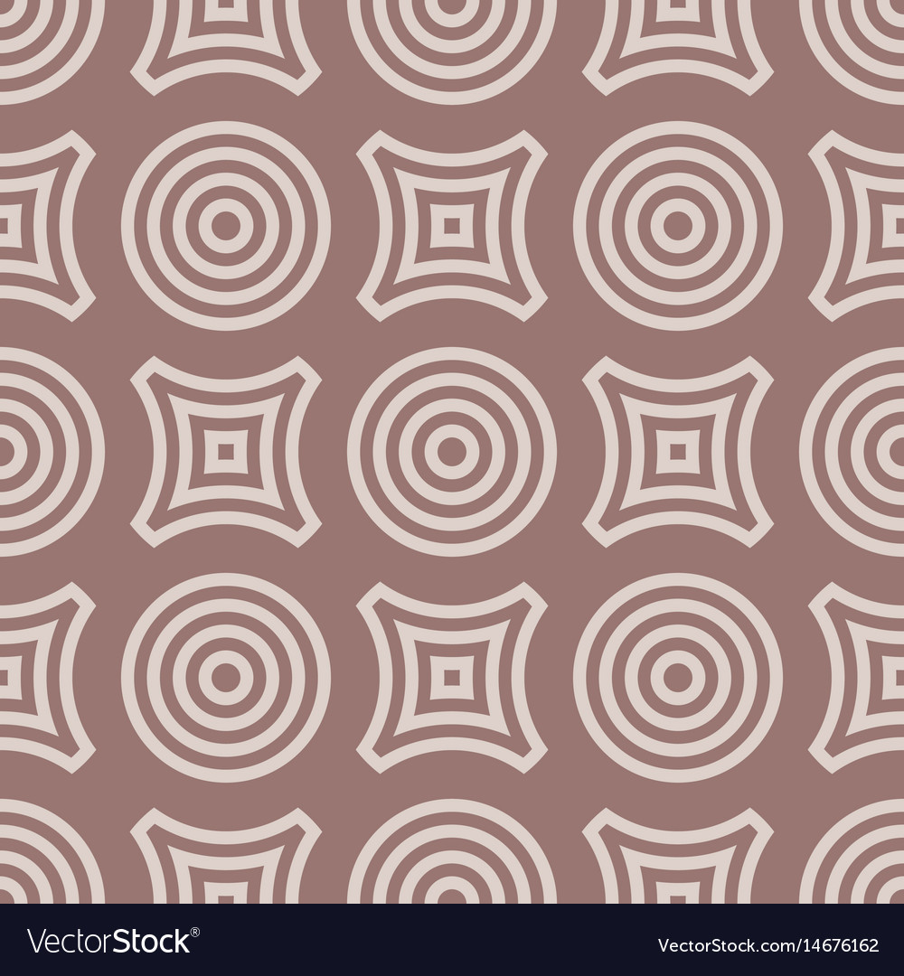 Geometric round shape seamless pattern