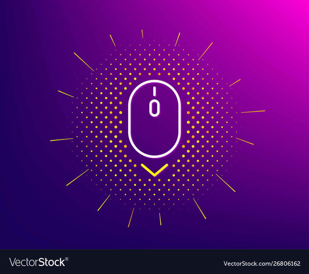 Scroll down mouse line icon scrolling screen sign
