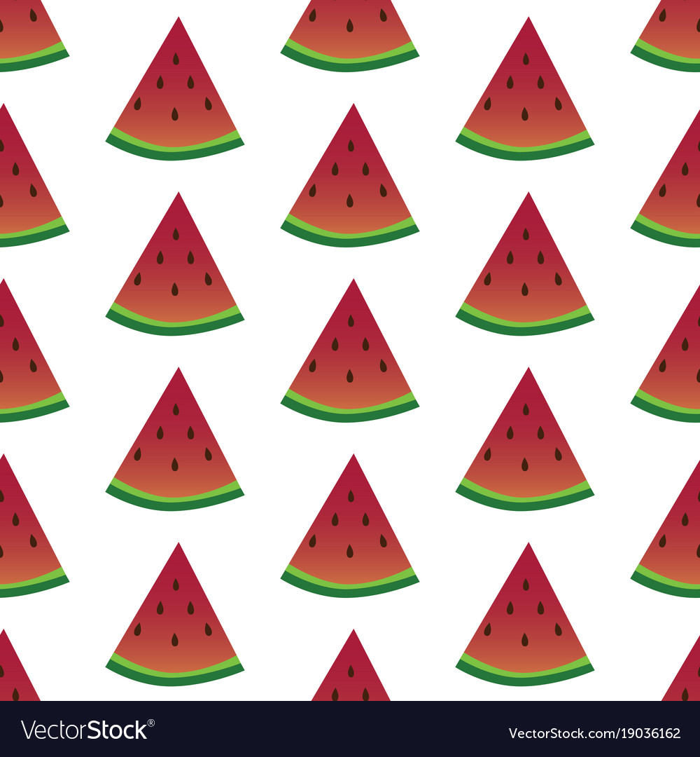 Seamless watermelons pattern background