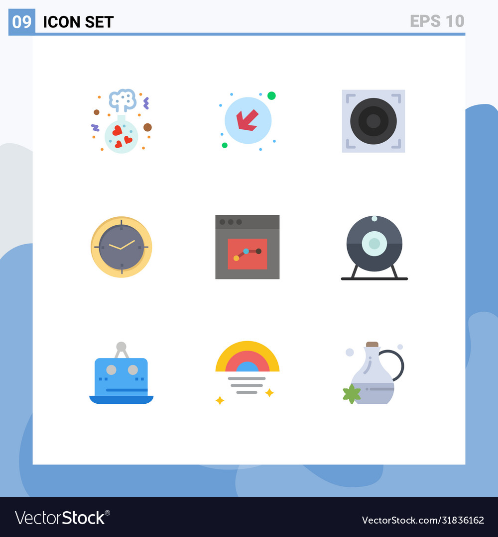 Set 9 modern ui icons symbols signs for user