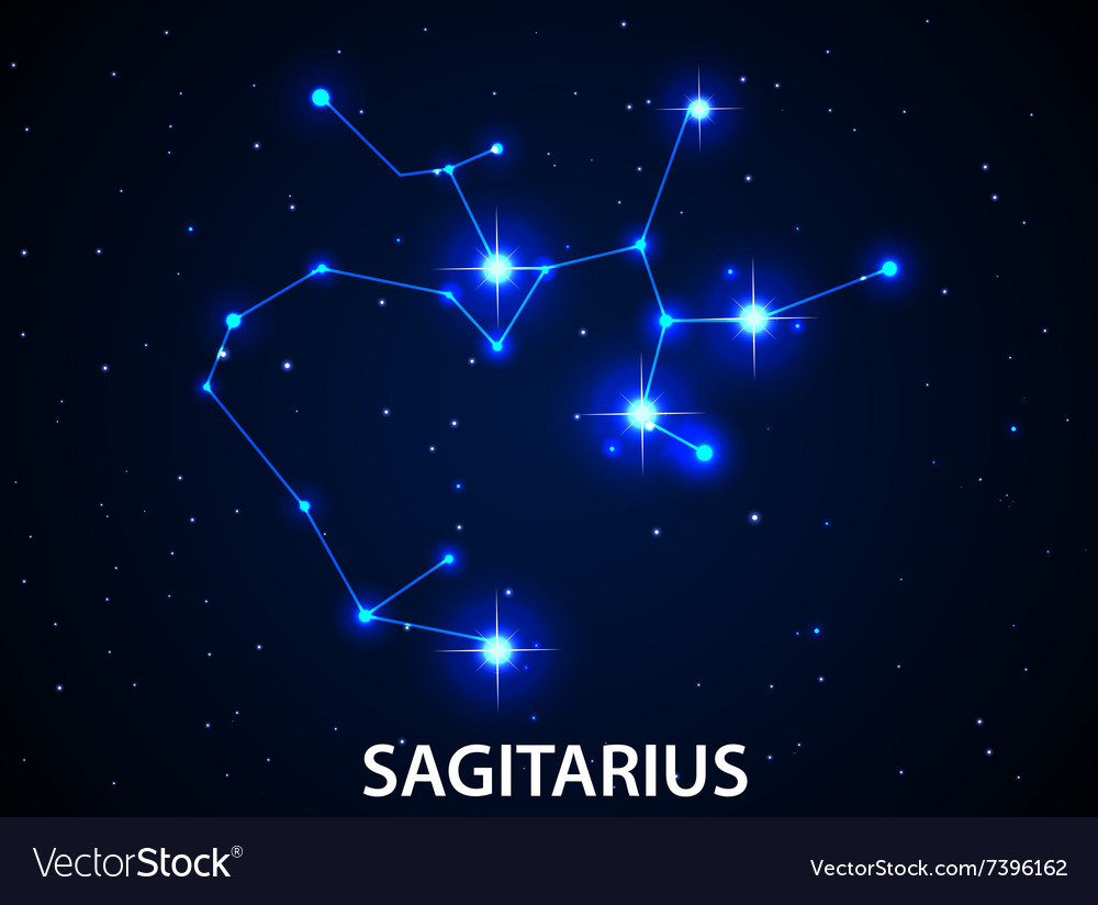 Set of Symbol Zodiac Sagitarius Royalty Free Vector Image