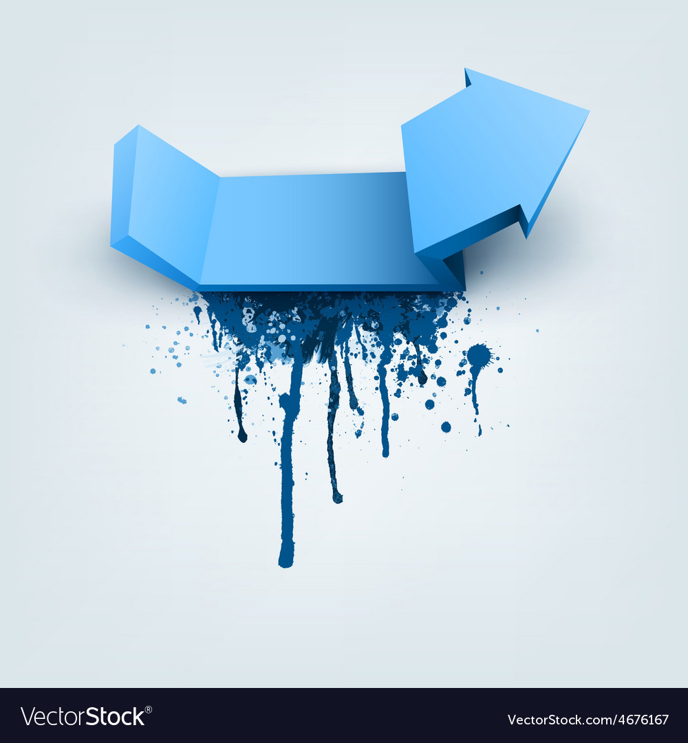 Abstract arrow with place for text