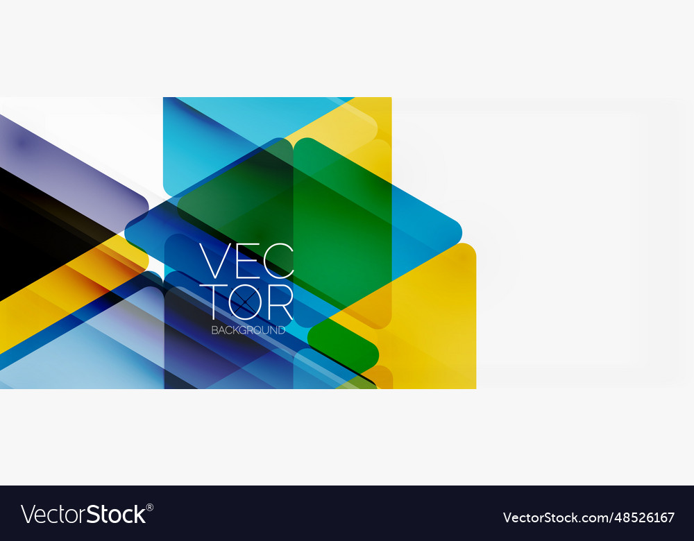 Abstract background color transparent triangles Vector Image Abstract background color transparent triangles