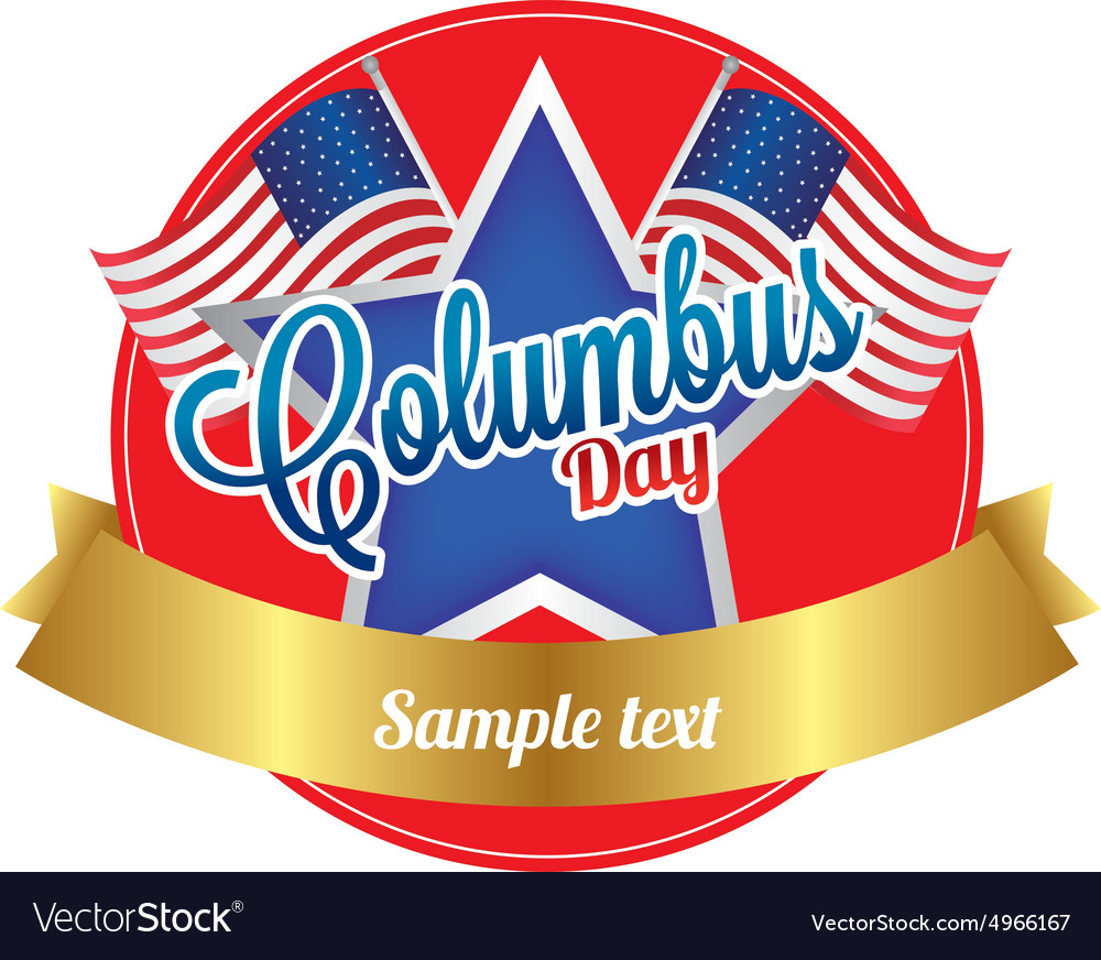 Abstract columbus day object on a white background vector image Abstract columbus day object on a white background