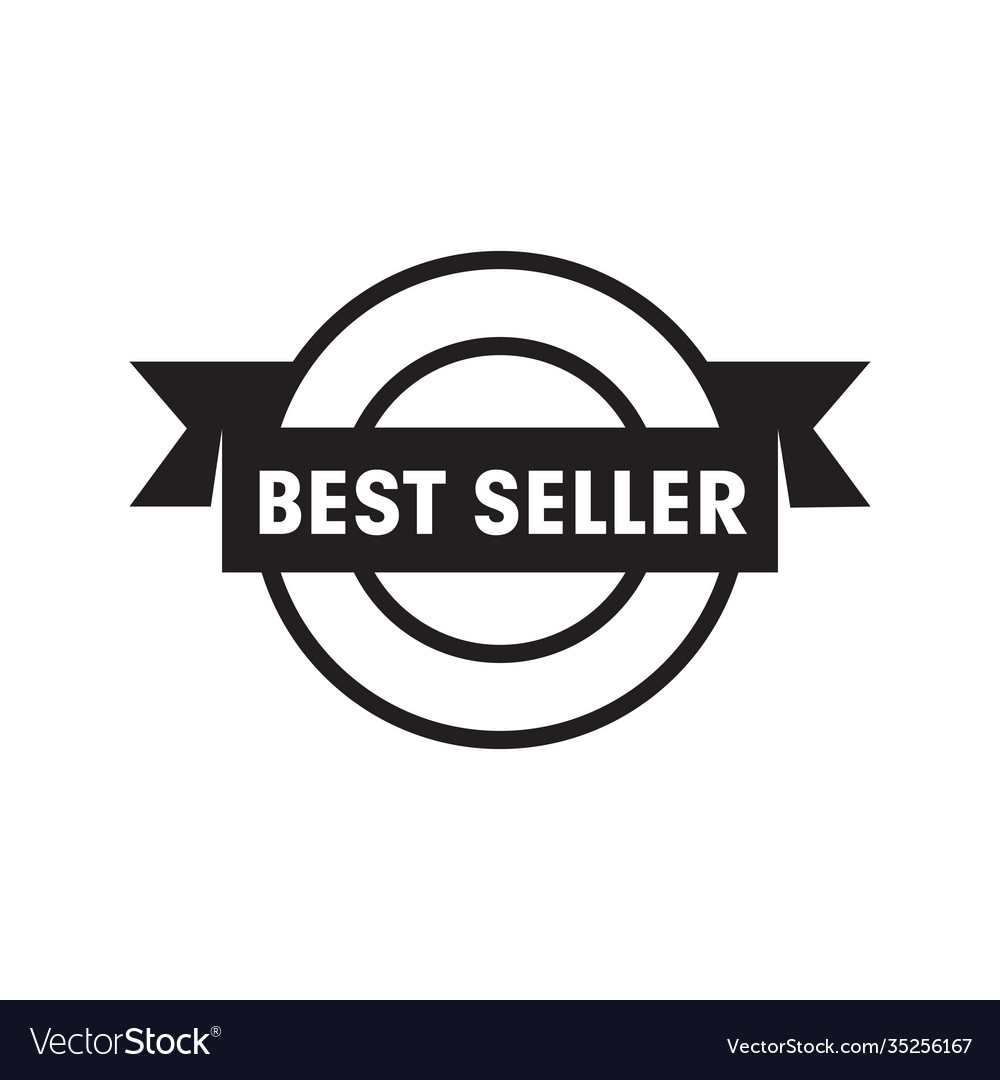 Best seller label icon design template