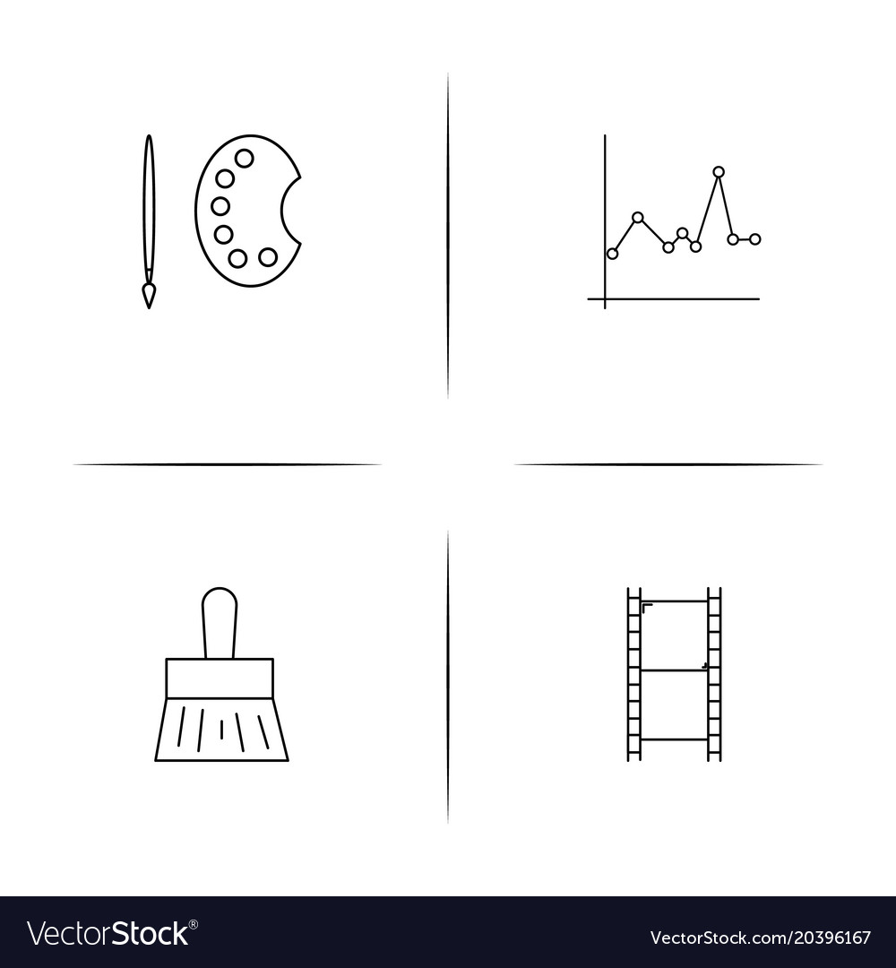 Creative process and design simple linear icon