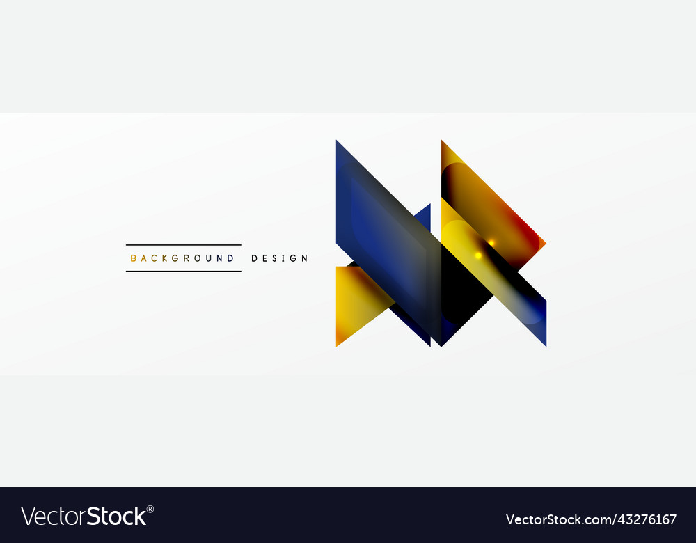 Dynamic 3d geometric abstract background Vector Image Dynamic 3d geometric abstract background