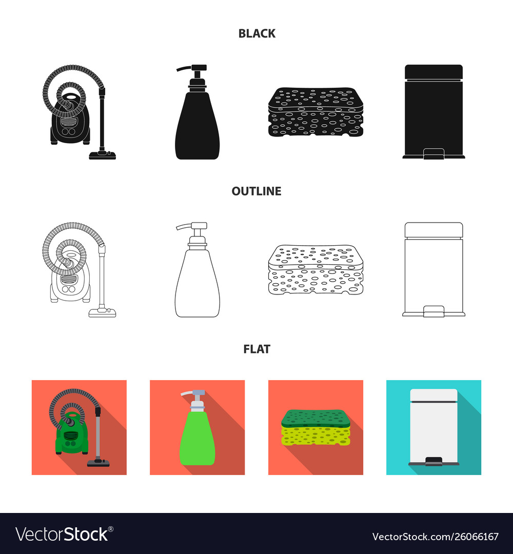 Isolated object cleaning and service sign Vector Image Isolated object cleaning and service sign
