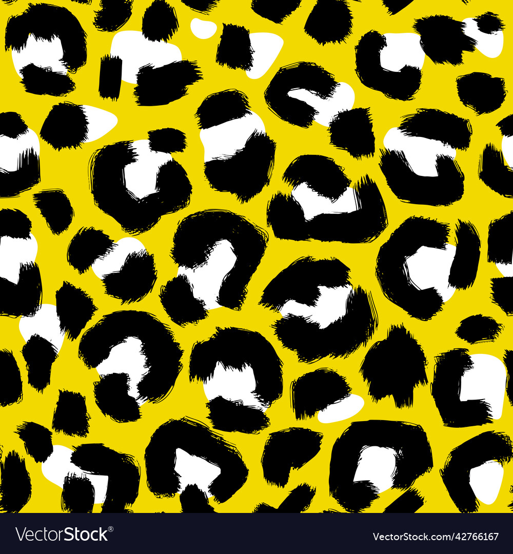 Leopard imitation seamless pattern vector image Leopard imitation seamless pattern