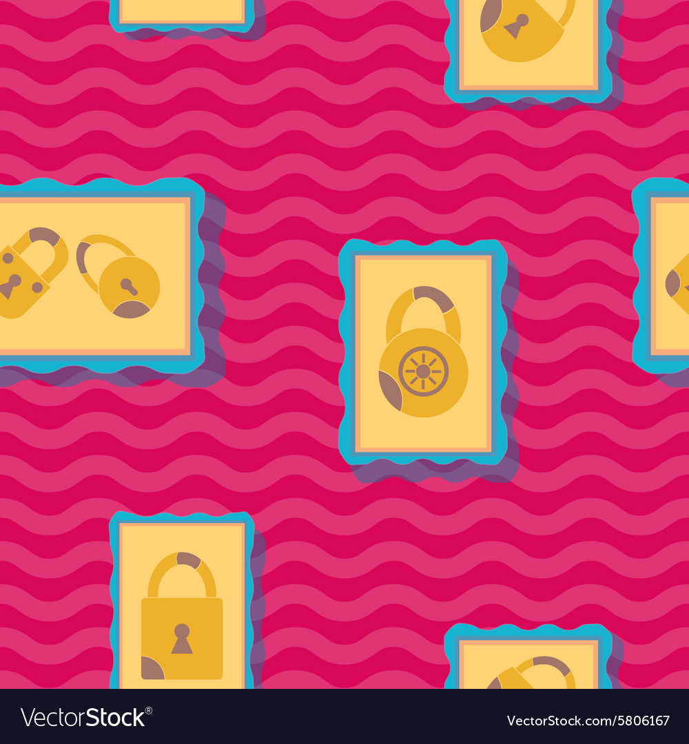 Seamless background with locks